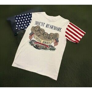 Mount Rushmore Memorial Vintage South Dakota T Shirt Single Stitch M